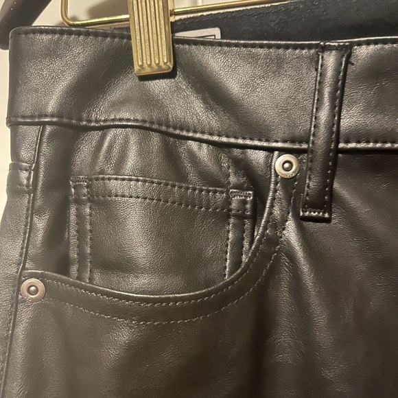 Gap High Rise Vegan Leather '70s Flare Pants, size L - Picture 5 of 11